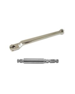 Extended Length 2-1/4" Extra Long Chrome Shift Lever & Shaft 83-18 Harley FLH/T FLST