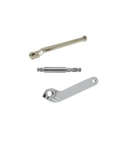 Extended Length 2-1/4" Chrome Shift Lever w/ Shaft & Inner 83-18 Harley FLH/T FLST