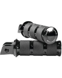 Performance Machine Black XLS Front Footpeg Harley Milwaukee-Eight Softail 18-Up