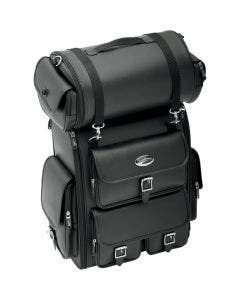 Saddlemen Drifter EX2200 Black Deluxe Universal Sissy Bar Bag Motorcycle Luggage