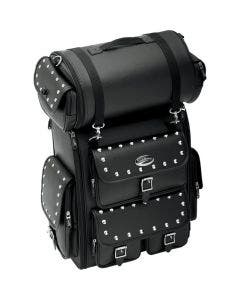 Saddlemen Desparado EX2200S Studded Black Deluxe Univ Sissy Bar Bag Motorcycle