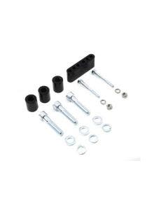 V-Twin 27-1527 Black Driver Footboard 1-1/4" Extender Kit 83-08 Harley Touring