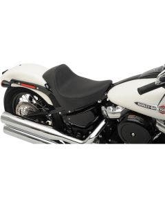 Drag Specialties Black Smooth Solar EZ ON Solo Seat 08-23 Harley Softail
