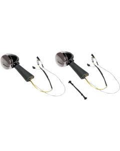 Custom Dynamics ProBEAM Rear Red Smoke Ring Bullet Turn Signal LEDs Chrome Scout 15-20
