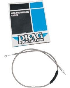 Drag Stainless Braided 62" Clutch Cable Harley Touring FLH FLT 89-06