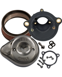 S&S Stealth Air Cleaner Kit W/Lava Chrome Cover 4 Harley 23-24 FLHX FLTRX