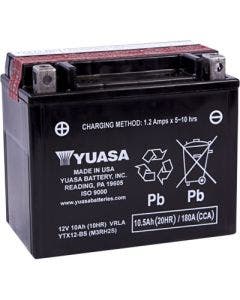 Yuasa YTX12-BS High Performance AGM Maintenance-Free Battery ATV Motorcycle