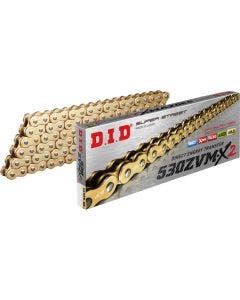 D.I.D. 530 ZVM-X2 Gold Drive Chain 120 Links 4 Harley