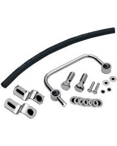 Drag 2110-0316 Chrome Crankcase Breather Bracket Kit 91-18 Harley XL Sportster 