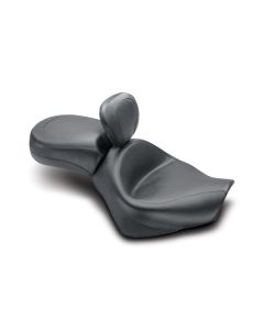 Mustang 79471 Black Original Two Piece Wide Backrest Seat 07-18 Honda VT750C2-B