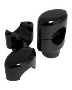 Drag 0602-0466 Black 1 1/2" Bar Big Buffalo 1.5" Risers Pair Metric Cruiser