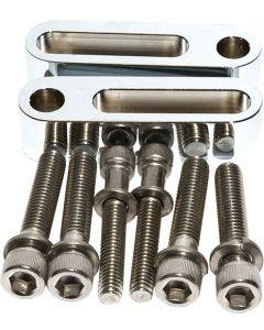 Pro Pad 3/4 Chrome Passenger Floorboard Extension Spacer Kit Harley FLH/T 10-17