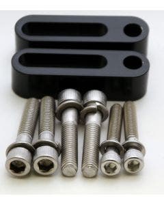 Pro Pad 3/4 Black Passenger Floorboard Extension Spacer Kit Harley FLH/T 10-17