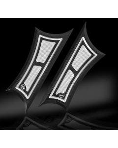 RC Components Black Eclipse Velocity Series Driver Floorboards for Harley FLH/T & ST | RC-FLB-01E