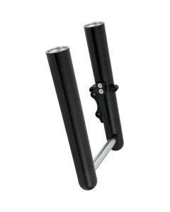 Arlen Ness Hot Fork Legs Lower Sliders Smooth Black Harley Softail 07-17 FLST