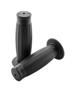 BikeMaster Motorcycle 7/8" Grips Black Blacktop 130mm WLG-201-Black