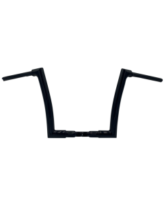 FBI Fat Baggers Black 1-1/2" EZ Install Flat Top 12" Handlebar Harley FLTR 15-20