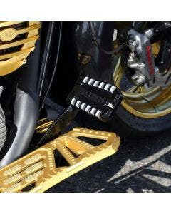 Kens Factory KFP-07 Black Cut Next Level Brake Pedal Harley Softail Touring 86-Up