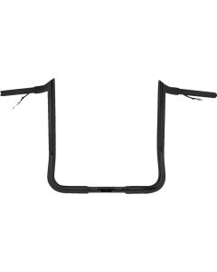 Bagger Nation 1-1/4" Black 12" Pre-Wired Monkey Bagger Handlebars for Harley