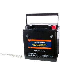Fire Power Battery Ctx30L Sealed Factory Activated 450cca 30aH 12V