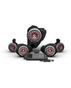 Rockford Fosgate Ride Command 3-Way 1500w Front Rear Color Optix Speaker Subwoofer