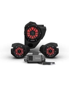 Rockford Fosgate Ride Command 2-Way 800w Front Color Optix Speaker Subwoofer Kit 