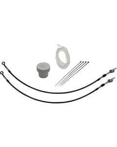 FBI EZ Install 12" Black Handlebar Install Kit 4 Harley 08-13 Hydraulic Clutch