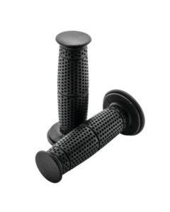 BikeMaster Motorcycle 7/8" Grips Black Punch 125mm WLG-89-Black