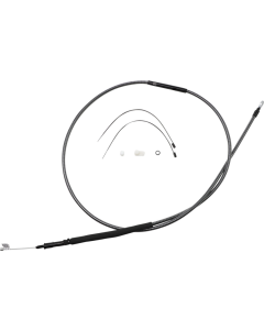 Magnum KARBONFIBR 76 11/16" High-Efficiency Polished Clutch Cable Harley 06-Up