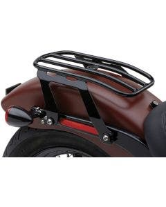 Cobra 602-2510B Black Detachable Solo Luggage Rack Harley M8 Softail 18-Up