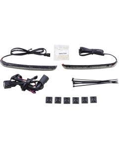 Ciro Bag Blades Saddlebag Accent Lights Red LED Smoke Lens Harley Special 10-13