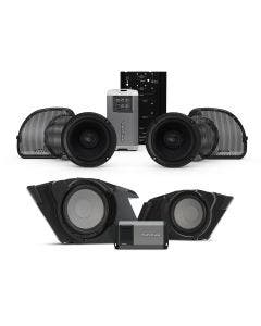 Rockford Stage 2 400W Amp 2 Speaker 2 Subwoofer Radio Kit Harley FLTRXS 14-Up
