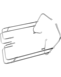 Drag Chrome Saddlebags Guards Support Kit OE Repl 9121697 Harley Touring 97-08