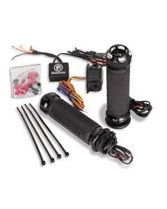 Performance Machine Apex Heated Grips Contrast Cut Dual Cable Throttle Harley 84-21