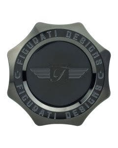 Figurati Designs Smooth Black Magnetic Oil Dipstick for Harley Twin Cam Dyna FLH