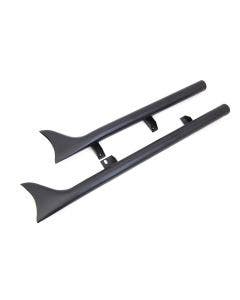Black 1-7/8" Straight Fishtail Slip-On Mufflers 15-19 Indian Scout 30-1762