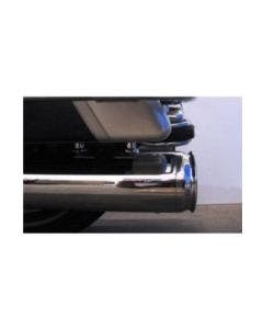 D&D Chrome 4" Interchangeable Muffler End Cap Fish Mouth e/a 17-23 FLH/T