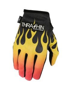 Thrashin Supply Company Flame Stealth Motorcycle Gloves
