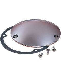 Drag Specialties Chrome 3 Hole Die Cast Domed Derby Cover Harley Big Twin 70-98