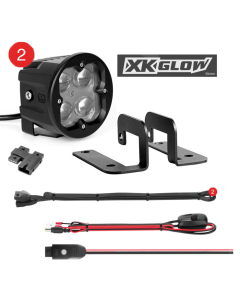 XK Glow C3 Cube Fog Lights Fog Mount RGB Accent Lighting Kit XK065003-FO-KIT