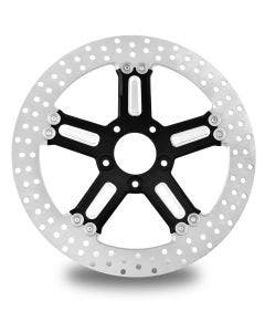 Performance Machine PM Formula Black Platinum Cut Front 13" Brake Rotor Harley
