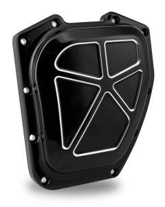 Performance Machine PM Black Contrast Cut Formula Cam Timing Cover Harley 01-16