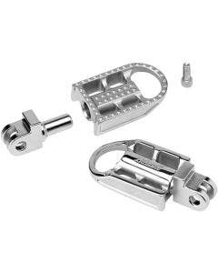 Biltwell Raw Polished Mushman Foot Pegs H-D For Harley-Davidson male Mount Applications