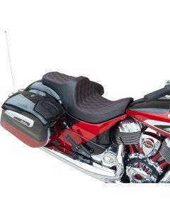 Drag Predator III Forward Position 2-Up Seat Red Double Diamond Indian 14-Up