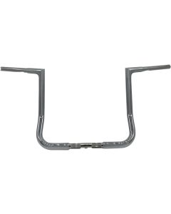 Fat Baggers Inc 1-1/4 EZ Install Flat Top Handlebar Chrome 14 inch Rise Harley 88-Up