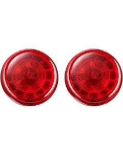 Custom Dynamics ProBEAM LED Rear Turn Signal Inserts 1157 Red Lens Harley 07-20