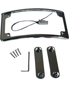 Custom Dynamics Illuminated Radius Chrome License Plate Frame Harley CVO 14-22
