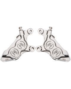 Performance Machine Chrome 4 Piston Front Right & Left Caliper Harley M8 17-Up