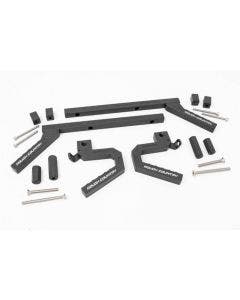 Rough Country 6509 Black Aluminum Grab Handles Front & Rear Jeep Wrangler JK 07-18