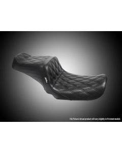 Le Pera Tailwhip Black Double Diamond 2 Up Seat 4 Harley 10-22 XL Models